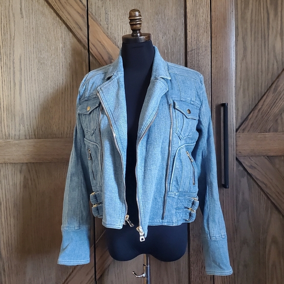 NWT Balmain Denim Jacket - Picture 2 of 8